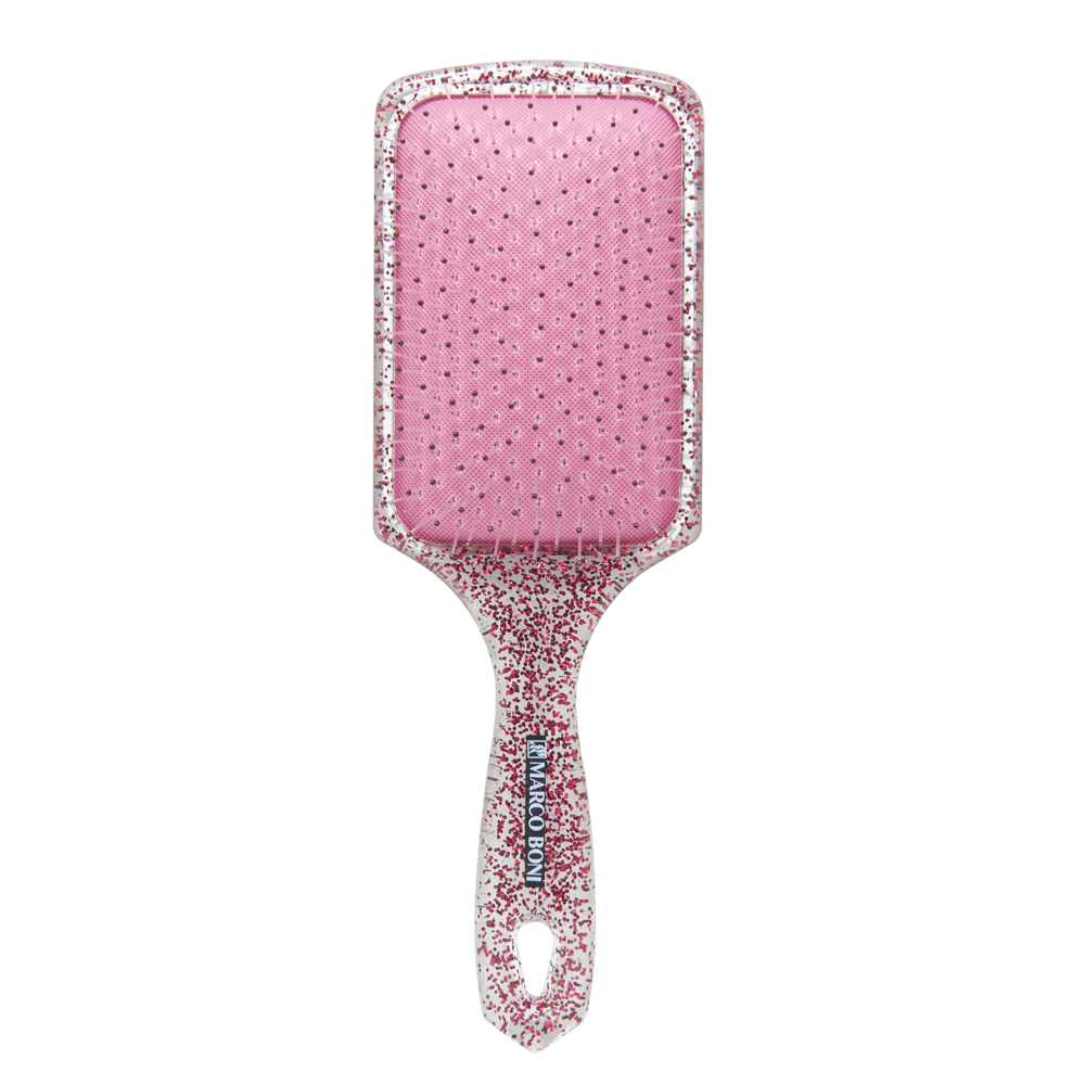 ESCOVA GLITTER RAQUETE DESEMBARAÇANTE VERMELHA