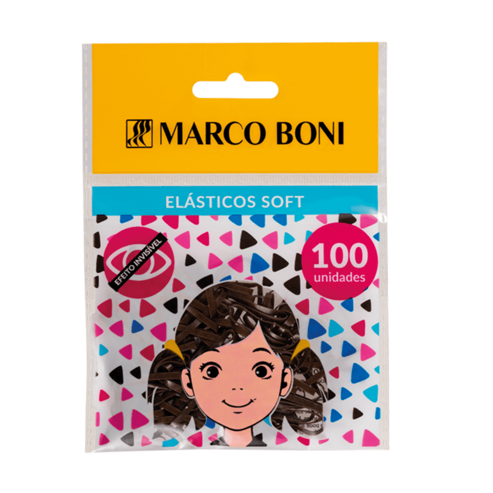 ELÁSTICO SOFT MARROM 100 UN.