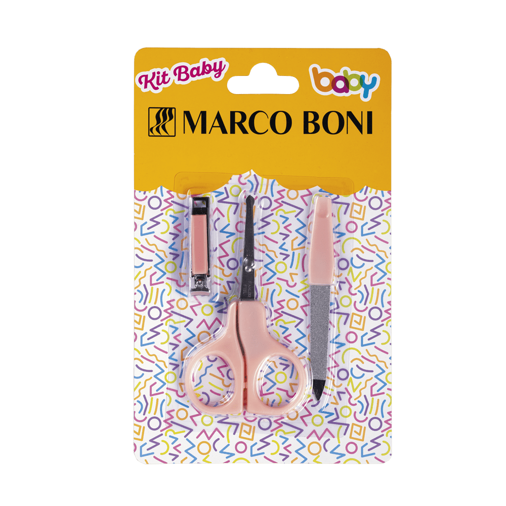 KIT MANICURE BABY BASIC ROSA 3 UN.