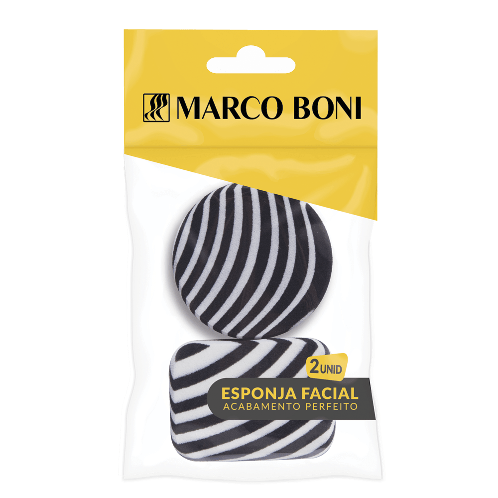 ESPONJA ZEBRA PARA LIMPEZA FACIAL 2 UN.