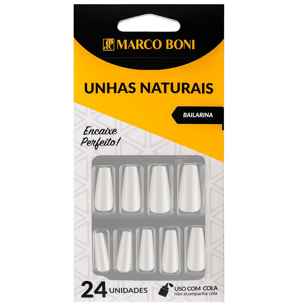 UNHAS POSTIÇAS NATURAIS BAILARINA