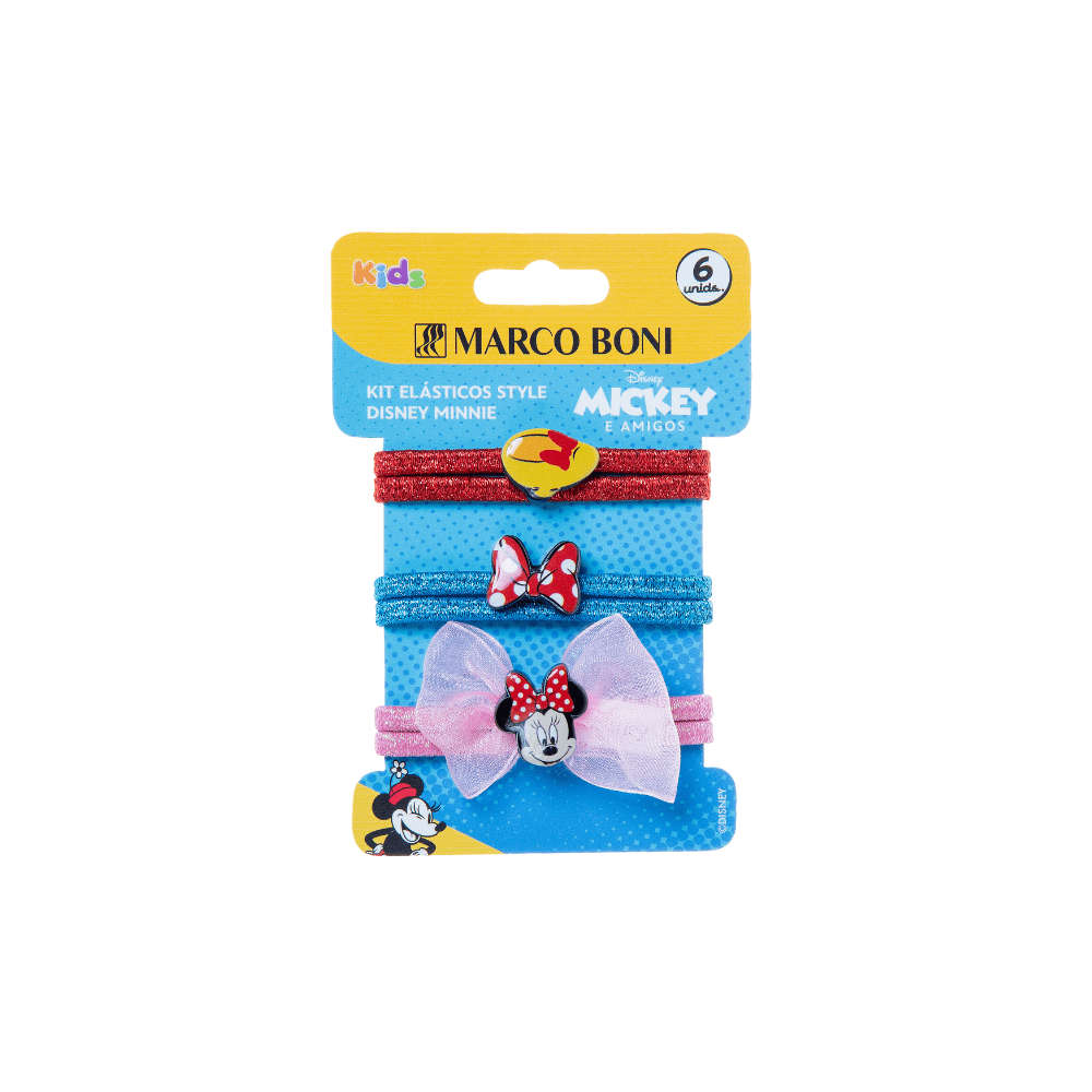 KIT ELÁSTICOS STYLE DISNEY MINNIE